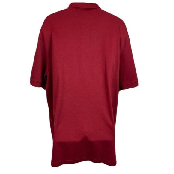 New Roundtree & Yorke Silky Collection Men's Burgundy Short Slv Polo Shirt XXL - Picture 5 of 7